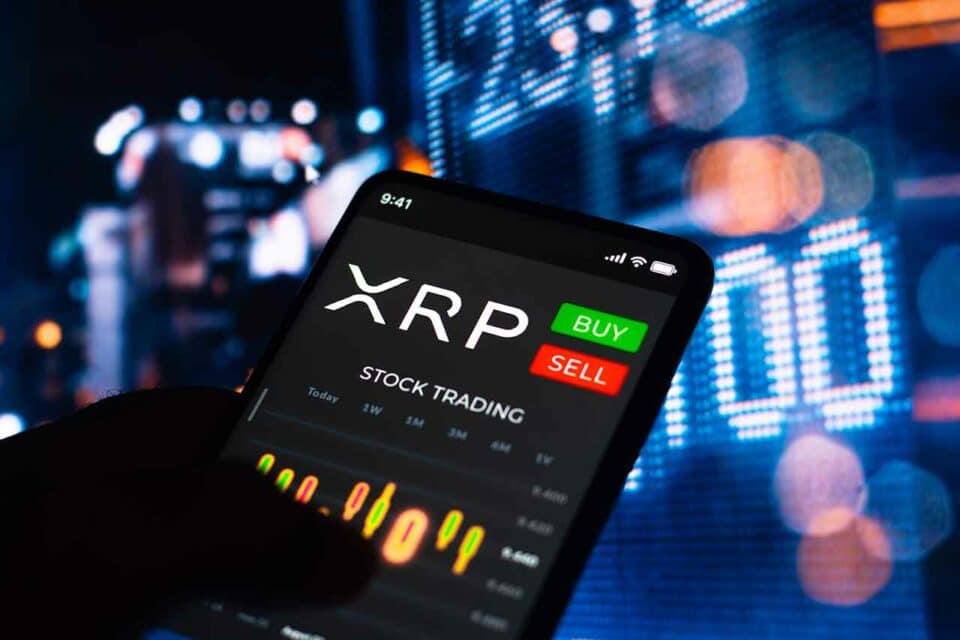 XRP Trading auf einem Smartphone