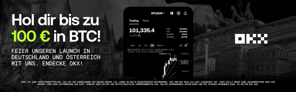 OKX 100 EURO in Bitcoin