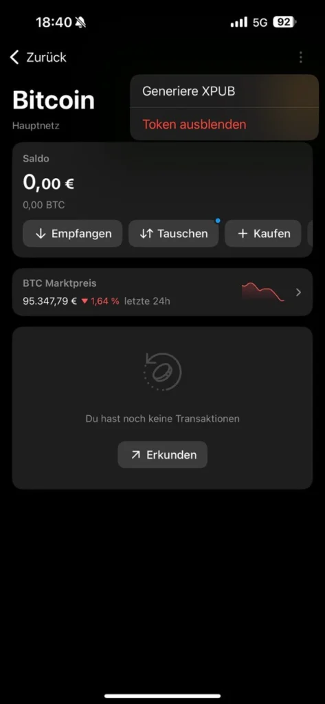 XPUB, ZPUB und YPUB: Funktion und wie man sie in Wallets findet xpub im tangem wallet finden